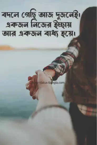 বদলে গেছি আজ দুইজনেই। একজন নিজের ইচ্ছায় আর এ - sad status picture